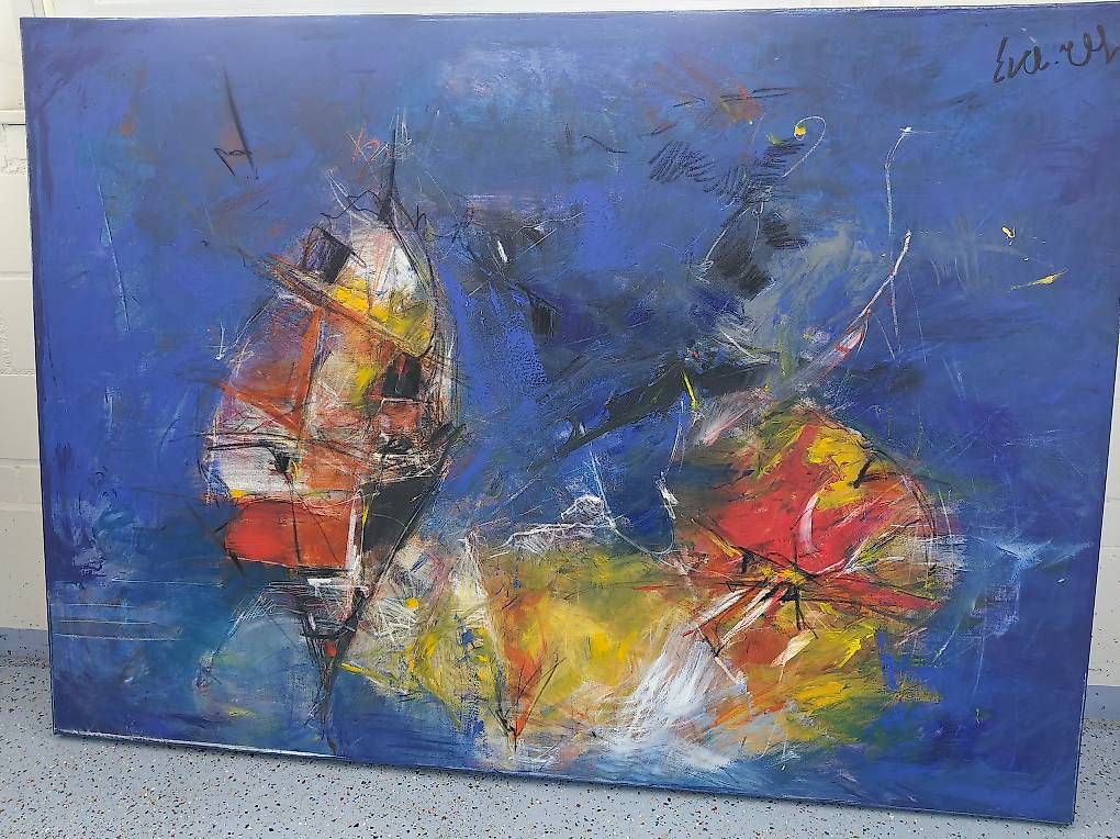 Dipinti: Kunstgemälde "Stürmisches Meer..." von einem Schweizer Maler – Nuovo (secondo la descrizione) da Oftringen venduto da alurollgerueste 1