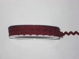 Zick-Zack Band Polyamid bordeauxrot Reststück!