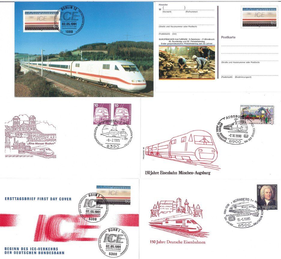 Tutti i francobolli: BRD, Deutsche Eisenbahn-Belege – Usato da Bellach venduto da qsearch 1