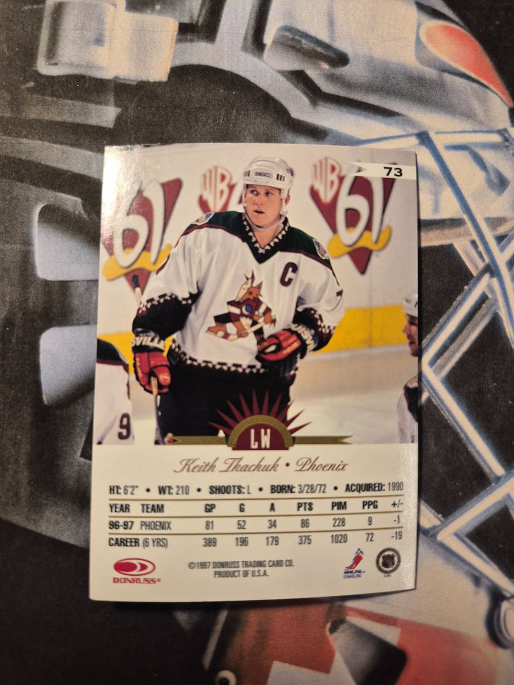 NHL Sammelbilder & Trading cards: NHL Keith Tkachuk Phoenix Coyotes – Gebraucht aus Treiten von Sauber73 1