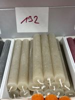 132 Posten Raureif Kerzen 180 x 22 aus Liquidation