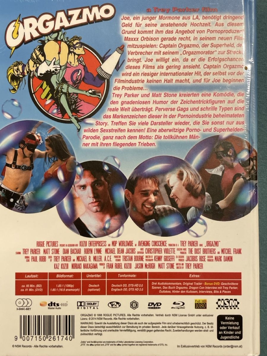 Tutti i DVDs: Orgazmo (1997)  Limited Mediabook – Nuovo (secondo la descrizione) da Waldenburg venduto da Gonzo8 1