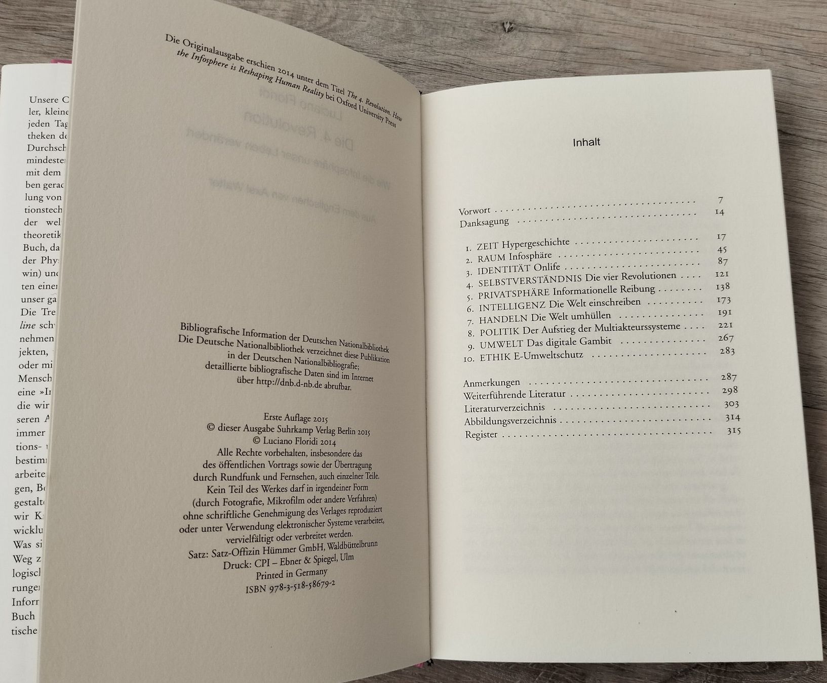 Libri: Buch "Die 4. Revolution" von Luciano Floridi – Usato da Muri AG venduto da Thuja99 6