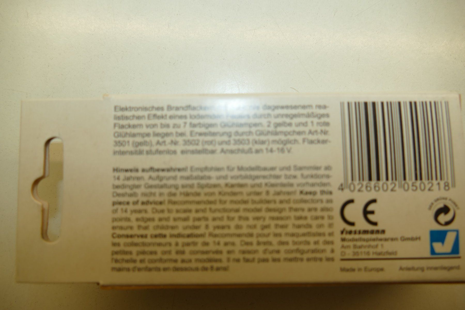 Viessmann Modellini di ferrovie: Viessmann: Brandflackern – Nuovo e nell'imballaggio originale da Niederhasli venduto da Flash32 1