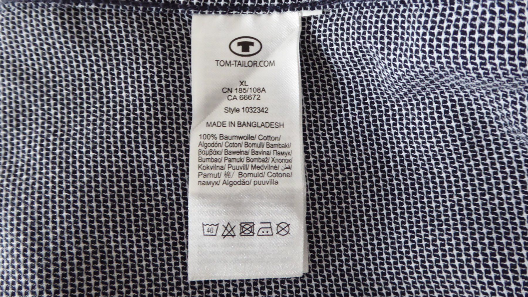 Tom Tailor Camicie: Langarmhemd Tom Tailor blau Grösse XL – Nuovo (secondo la descrizione) da Entlebuch venduto da roma6370 6