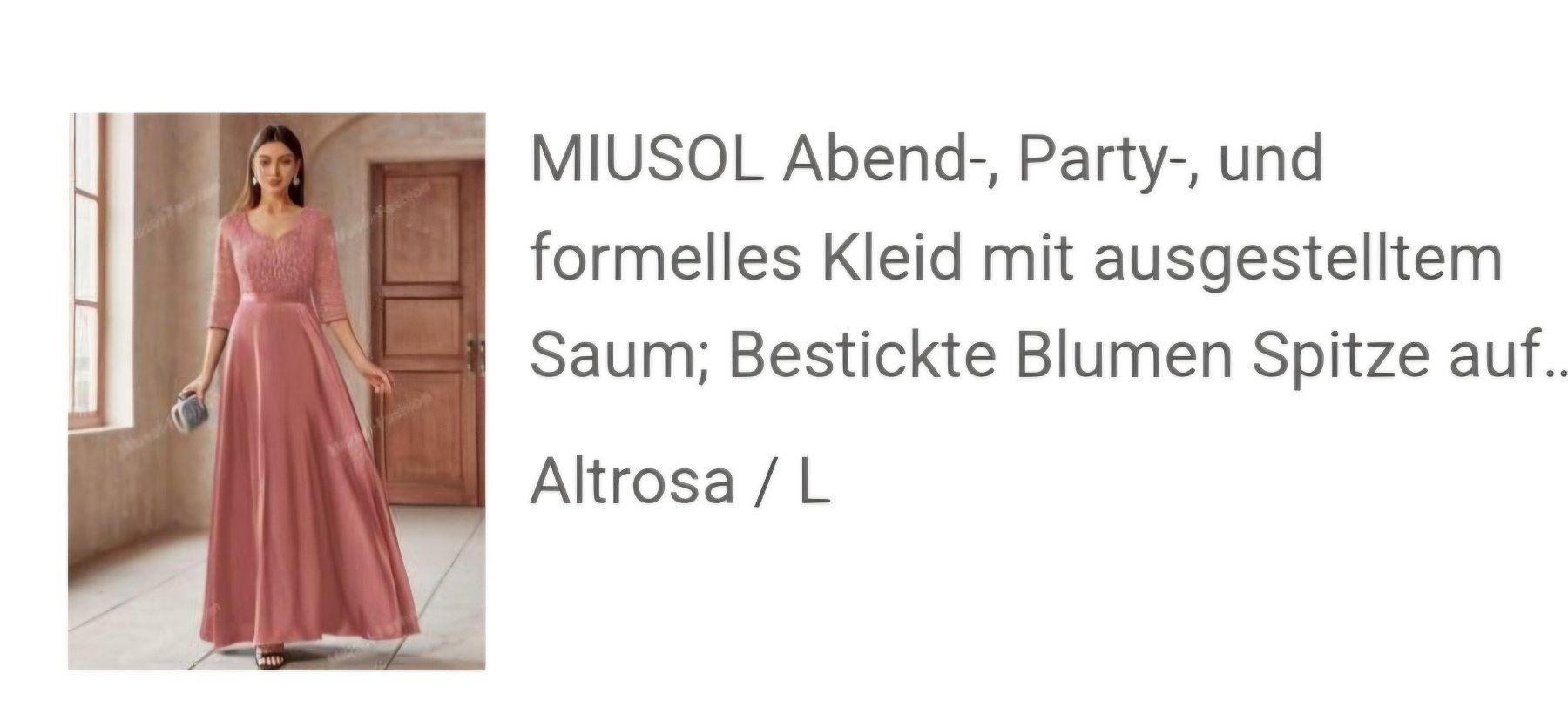 Kleider: Abendkleid Altrosa L Neu – Neu und originalverpackt aus Büttikon AG von PAM120319 9