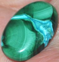 Cabochon L-1507 – Azurit Malachit – 21x13mm