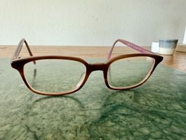NP: 747.- PaulSmith Sehbrille, braun-zartrosa L&R 0.75/-0.50