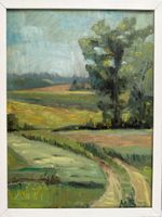 Gemälde, Landschaft, Monogramm M.S. 1977.