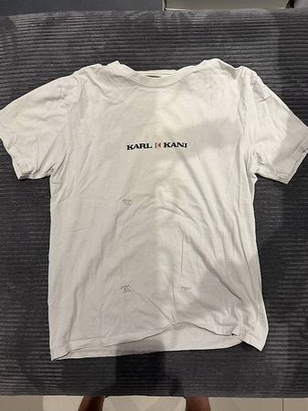Karl Kani T-Shirt weiß mit Logo-Print  Gr. M