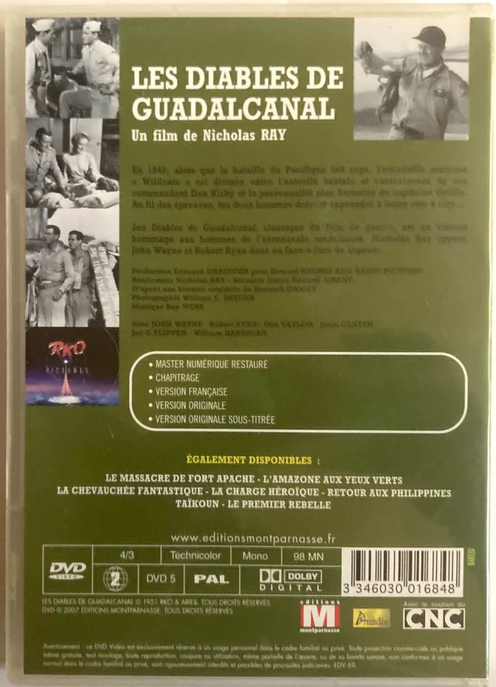 Tutti i DVDs: JOHN WAYNE - LES DIABLES DE GUADALCANAL – Usato da Poliez-Pittet venduto da Newtown-Records 1