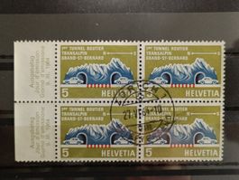 1964 Grosser St.Bernhard Viererblock Vollstempel
