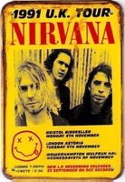 Rusty Blechschild-NIRVANA 1991 U.K.TOUR - 30 x 40 cm