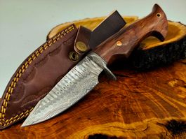 Top 1A Damast Messer Knife echter Faltenstahl handgeschlagen
