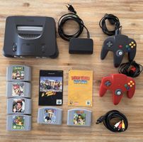 Nintendo 64 Komplettset mit 6 Spielen & 2 Controllern