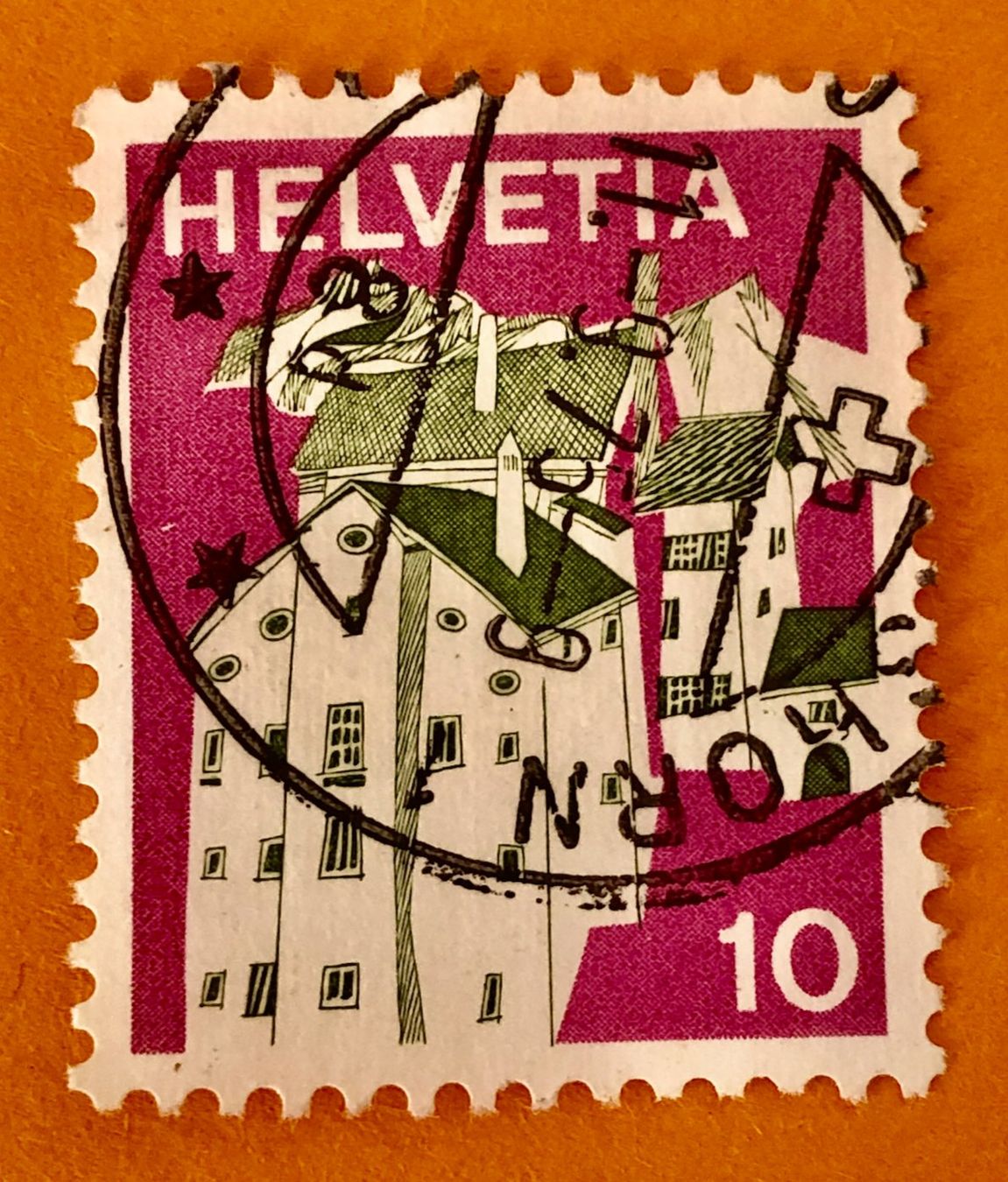 Alle Briefmarken: Nr.524 Graubünden Landschaftsbilder GESTEMPELT     – Gebraucht aus Aarau von Billa007