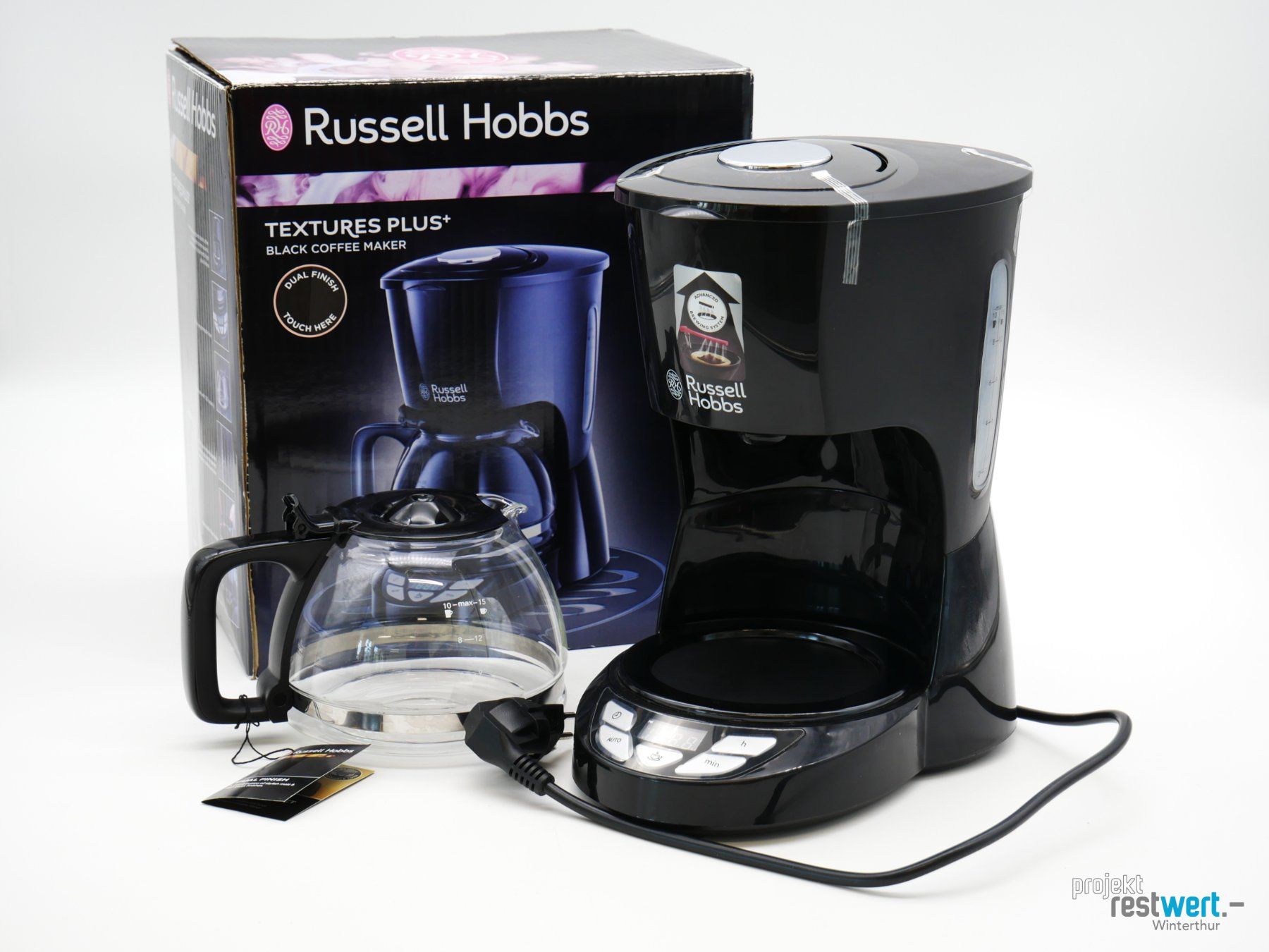 Russell Hobbs Macchine per caffè & Macchine per espresso: RUSSELL HOBBS / Textures Plus Filterkaffeemaschine – Nuovo (secondo la descrizione) da Winterthur venduto da Restwert_Winterthur