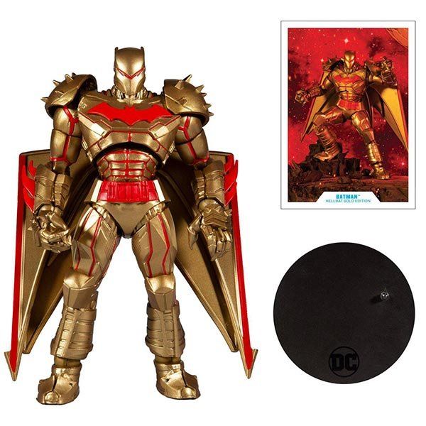 Statuette: DC Multiverse Batman Hellbat Suit (Gold Edition) Actionfigur – Nuovo e nell'imballaggio originale da Zofingen venduto da ActionSpielzeug