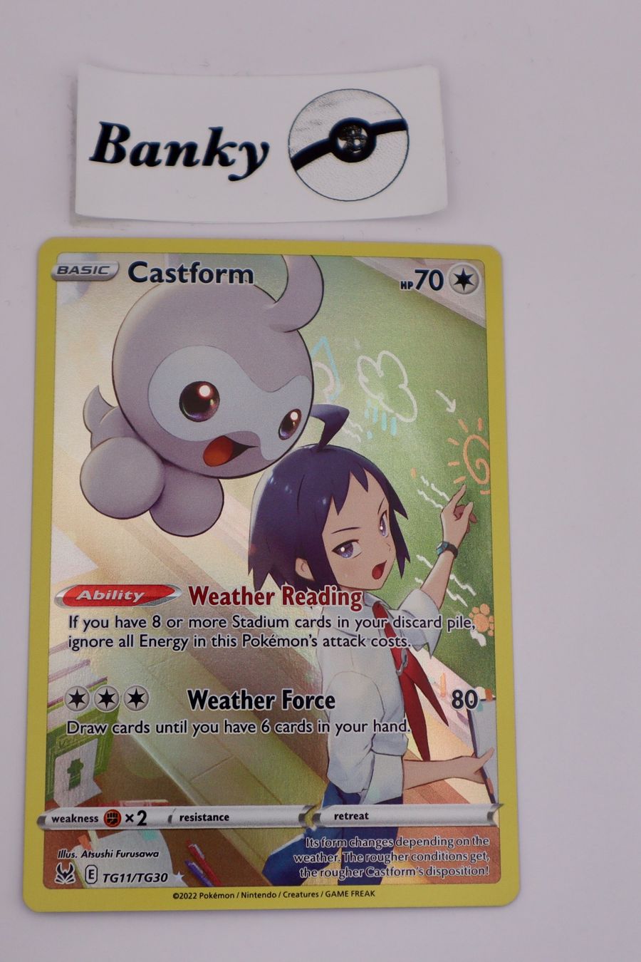 Pokémon Sammelbilder & Trading cards: Pokemon Castform NM EN – Gebraucht aus Biel-Benken BL von Banky