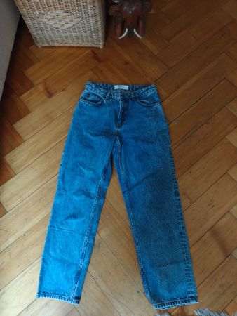 Skall Organic Denim Jeans Mid Wash Blue Size W30 L28