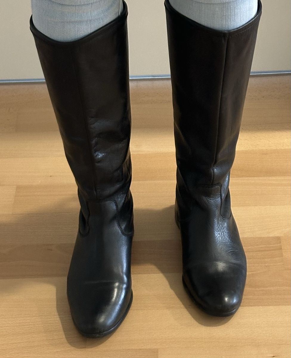 Damenschuhe: BOTTES EN CUIR NOIR 37 – Gebraucht aus Neuchâtel von m20004 3