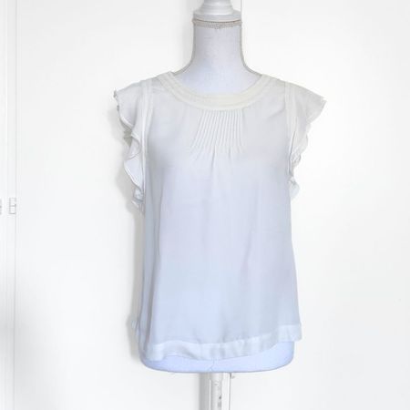 H&M Top Blanc Manches Courtes - Taille 36