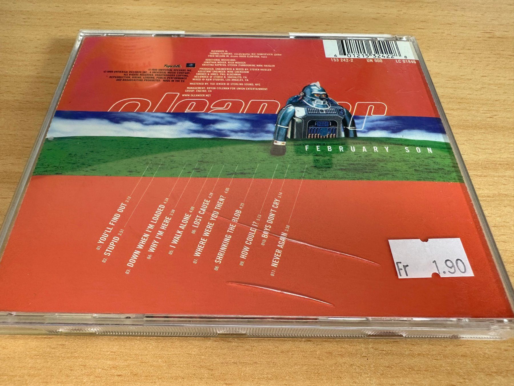 CD: Oleander – February Son – Usato da Rikon im Tösstal venduto da Alpenmutz 1