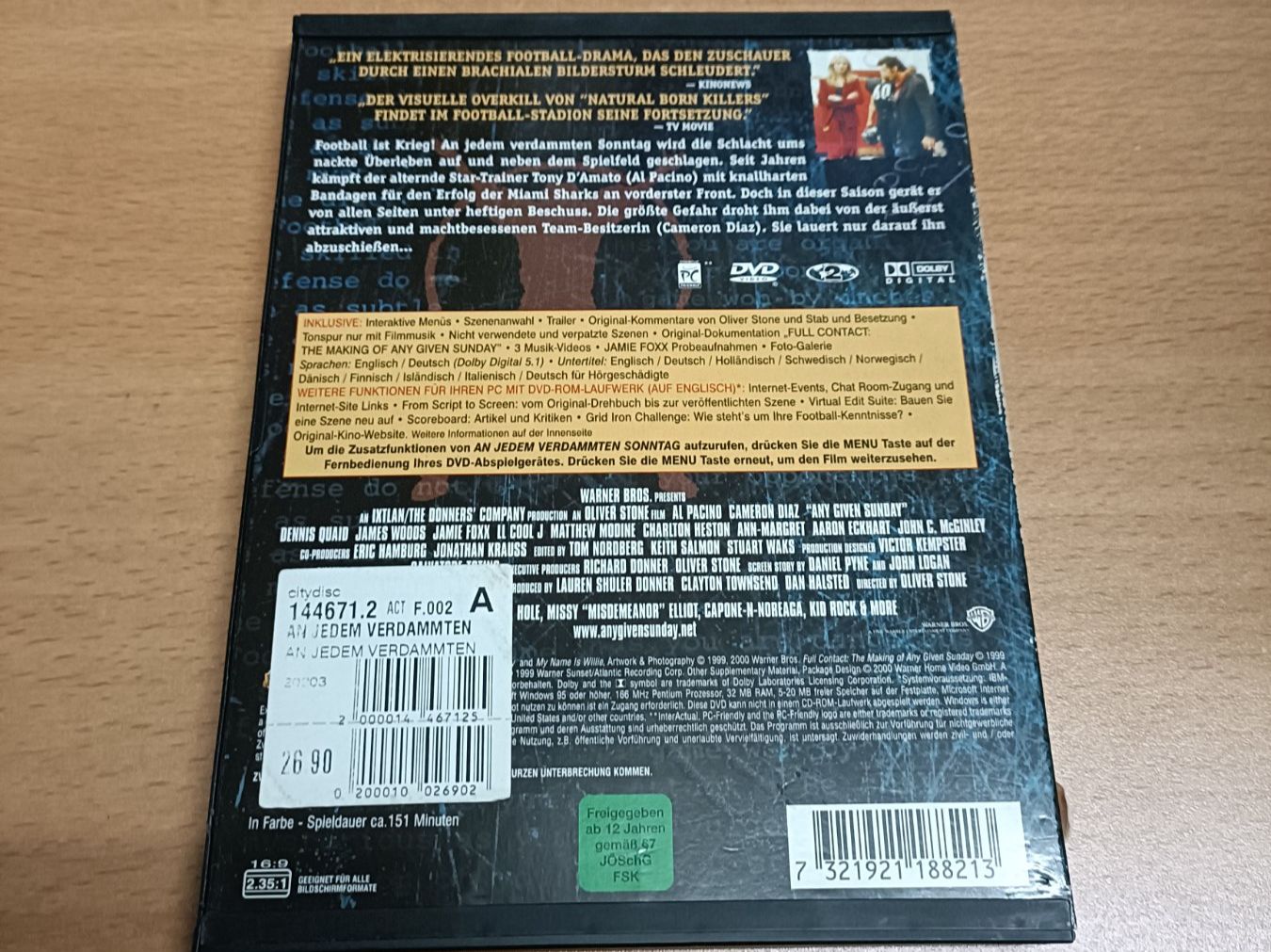 Tutti i DVDs: An jedem verdammten Sonntag – Usato da Köniz venduto da Movieportal007 1