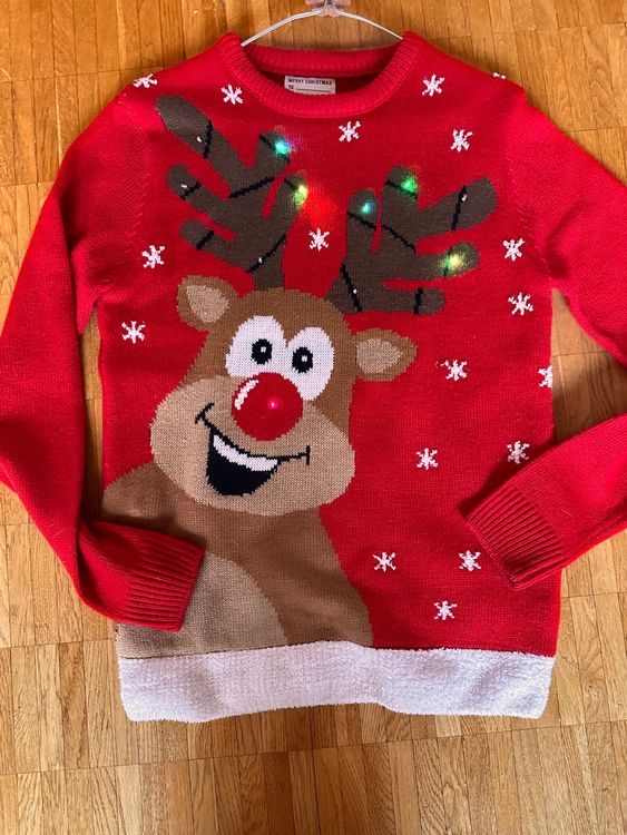 Weihnachtspullover, Blinkend! Mega! s Neu. Kaufen auf Ricardo