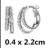 Orecchini pendenti & Orecchini a lobo: Ohrstecker Creole  mit Swarovski Elements – Nuovo e nell'imballaggio originale da Bottenwil venduto da anh_5brz 1