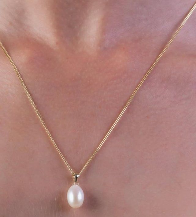 Anhänger: Anhänger 9k und echte Perle – Neu und originalverpackt aus Hemmental von BlingBling1