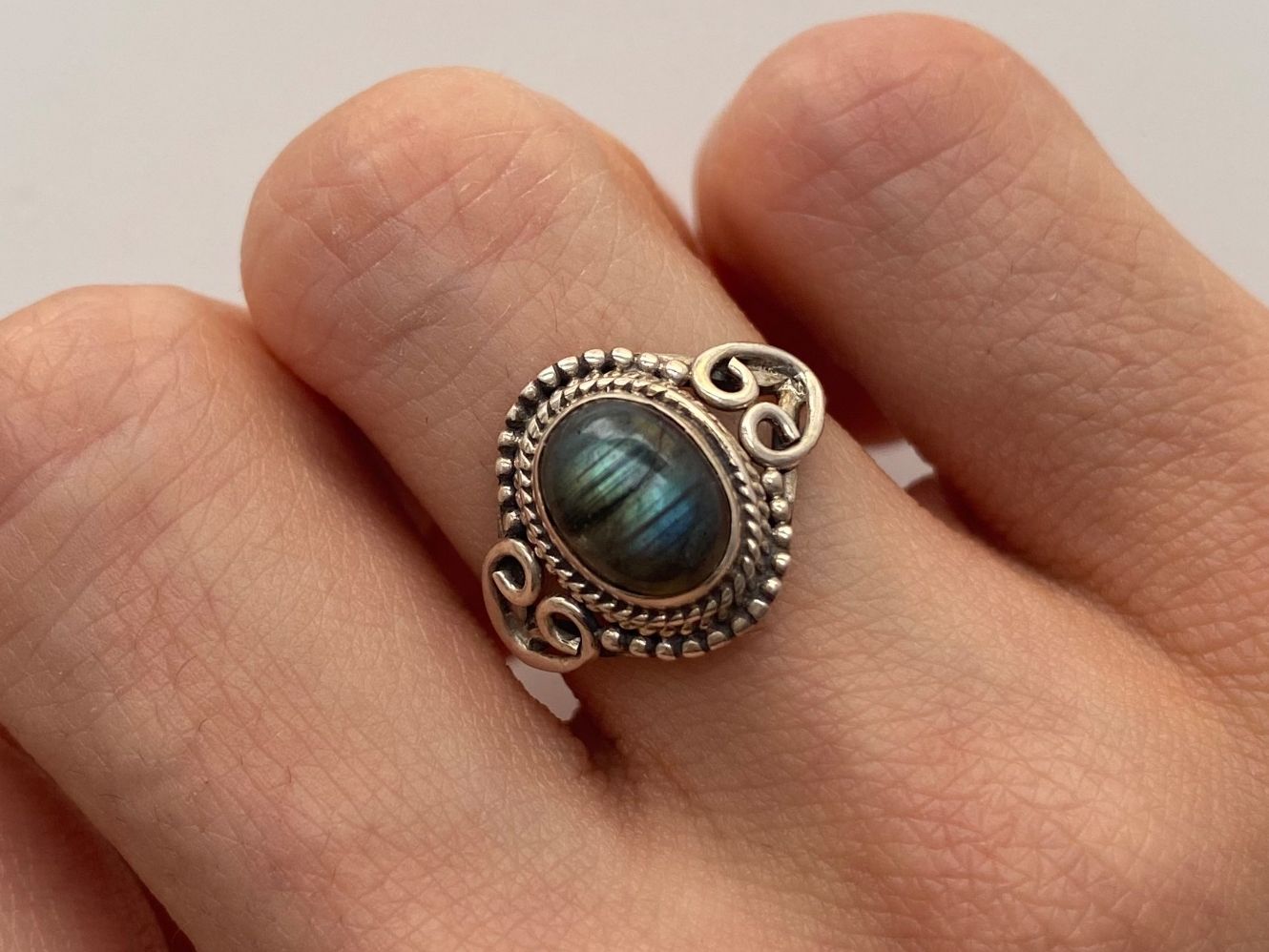 Ringe: Silber 925 Labradorite Ring – Neu (gemäss Beschreibung) aus Givisiez von dor_xb9k