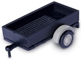 Carson 500504155 H0 Pritschenanhänger mit Anhängerkuppl 1:87