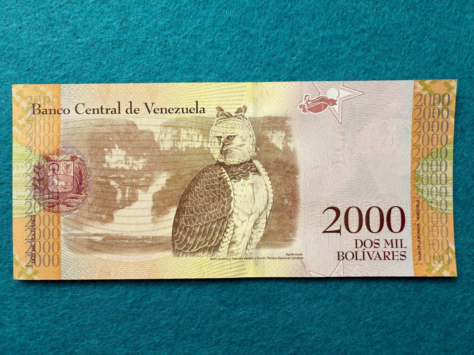Banconote: Venezuela 2016 - 10 x 2000 Bolivares UNC – Nuovo e nell'imballaggio originale da Pfäffikon SZ venduto da Sieben77 4