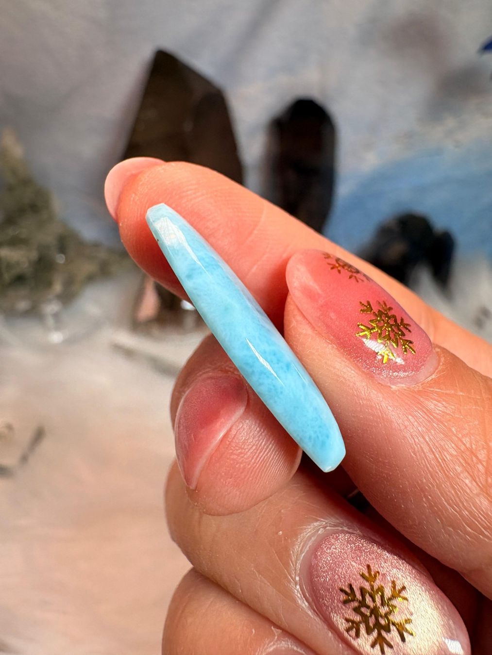 Minerali & Pietre curative: Larimar Cabochon – Nuovo (secondo la descrizione) da Neuheim venduto da m.hald 1