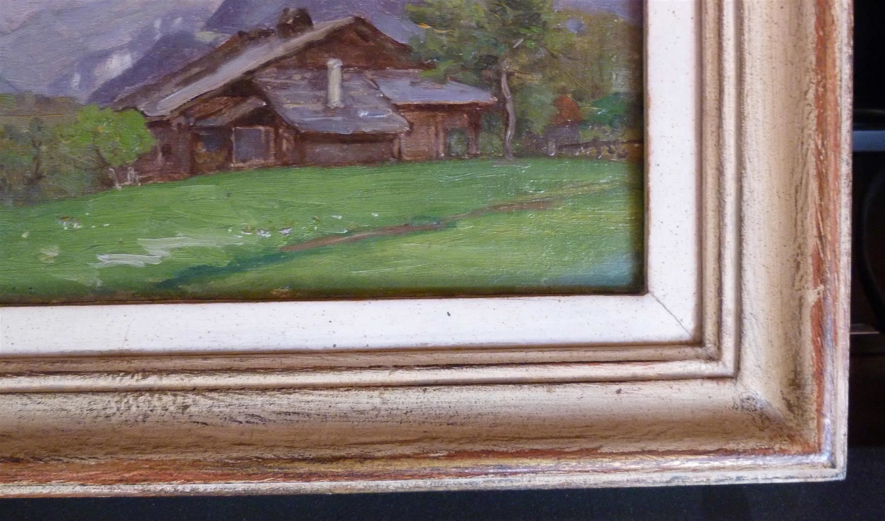 Dipinti: Bild / Gemälde "Aeschi bei Spiez - Chalet" % %% – Usato da Nunningen venduto da Ave51 1
