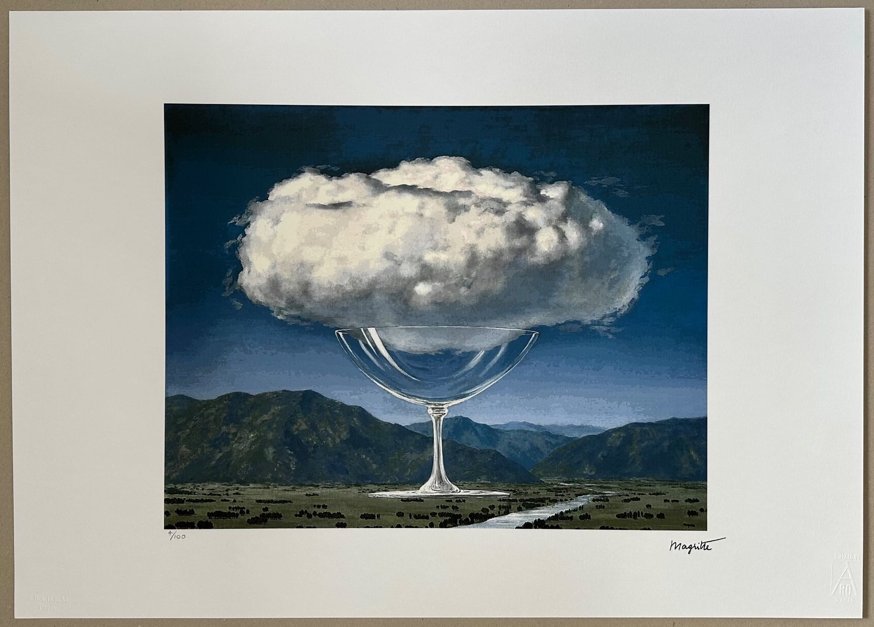Gemälde: Magritte: La corde sensible 4/100 – Neu (gemäss Beschreibung) aus Meilen von Smgdesign