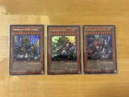 Yu-Gi-Oh Sphinx Karten Theinen, Andro, Teleia ! Oldschool