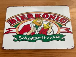 Blechschild Bierkönig Mallorca Schinkenstrasse 20x30cm