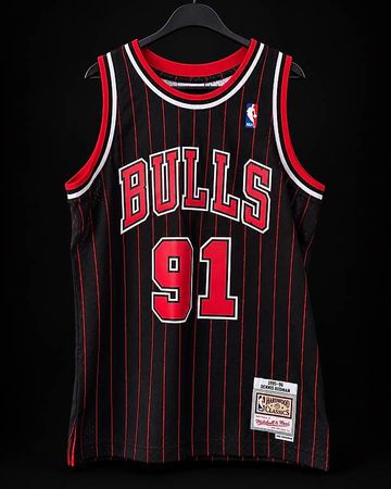 Dennis Rodman Chicago Bulls #91  Mitchell & Ness