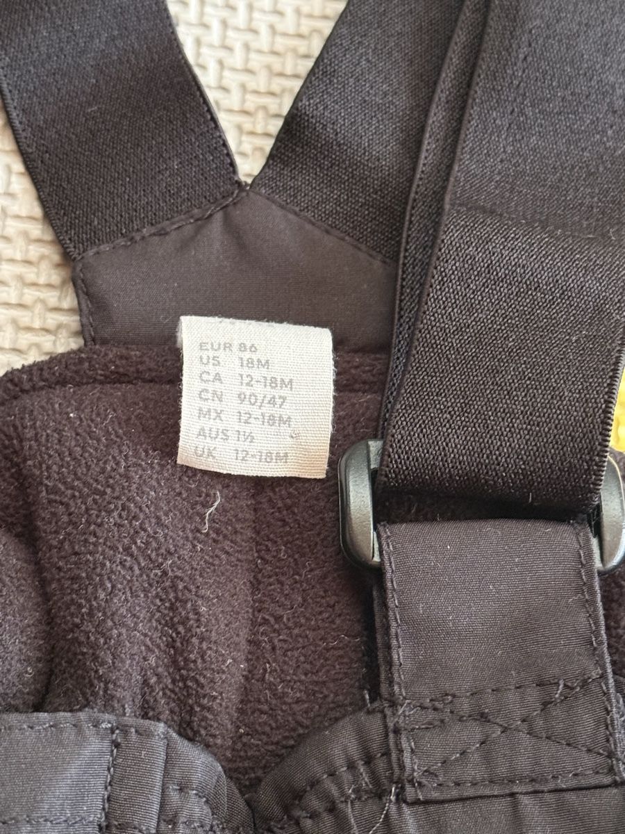 H&M Hosen: Kids Black Snow Bib Pants - Size 18M – Gebraucht aus Uerkheim von yak_5tb7 2