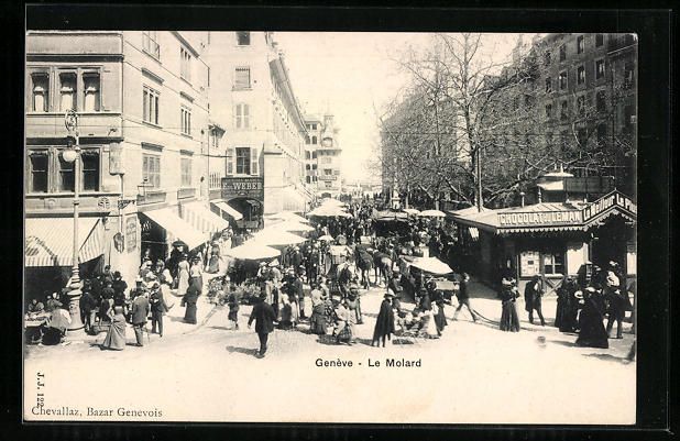Ansichtskarten: AK Genève, Le Molard – Gebraucht aus Berlin von bartko-reher