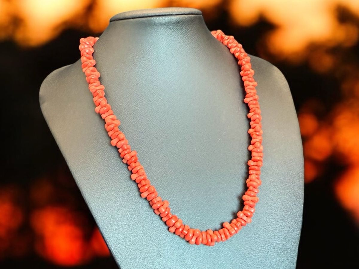 Catenine: Bambù Korallenkette, Vintage – Usato da Lamone venduto da LaCantinaMagica 7