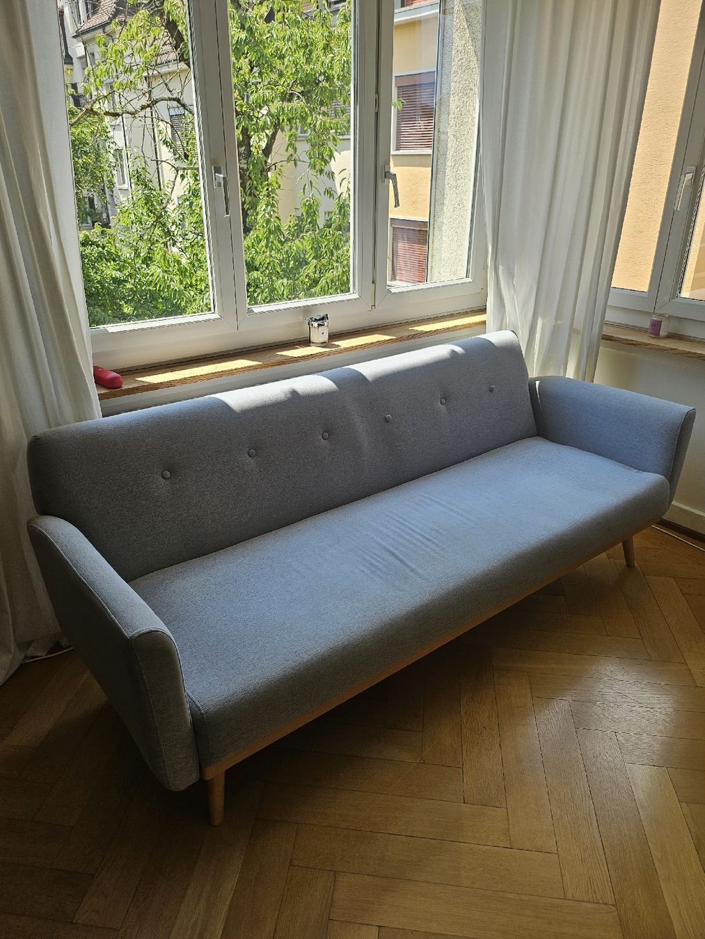 Divani: Schlafsofa hellgrau  – Usato da Zürich venduto da man_v85s