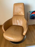Drehsessel, cognac, Kunstleder