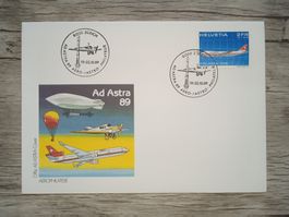 TR18 Enveloppe + Timbre Suisse 1989