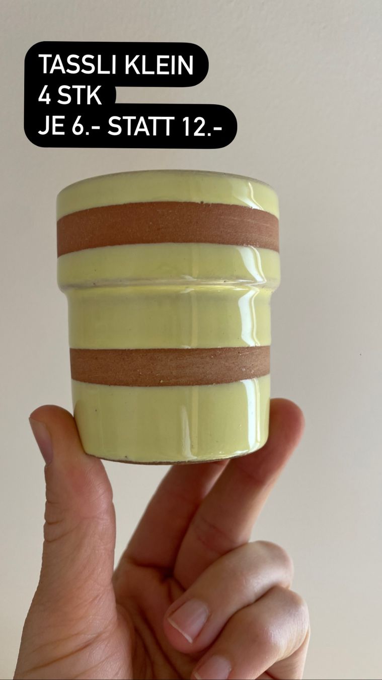 Tassen: Espresso-Tassli gelb neu – Neu und originalverpackt aus Hochdorf von jayayoga