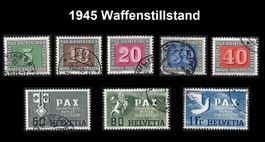 1945 Waffenstillstand, interessante Briefmarken