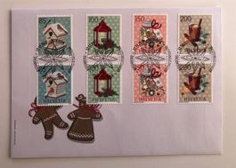 BEIDE Zähnungen !!! FDC COMBO 2020 Weihnachten zentrisch ET