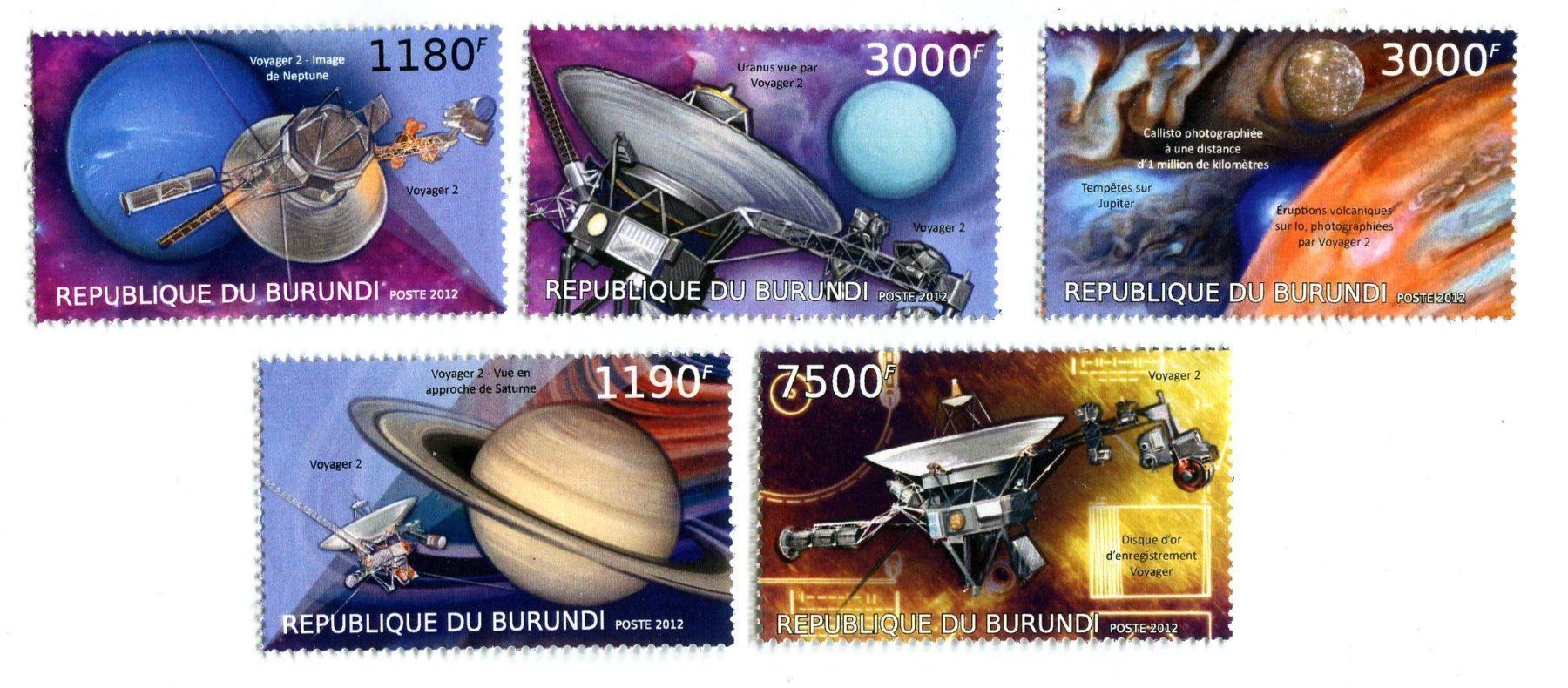 Tutti i francobolli: Briefmarken "Sonnensystem". Burundi. – Nuovo e nell'imballaggio originale da Basel venduto da Butsch5